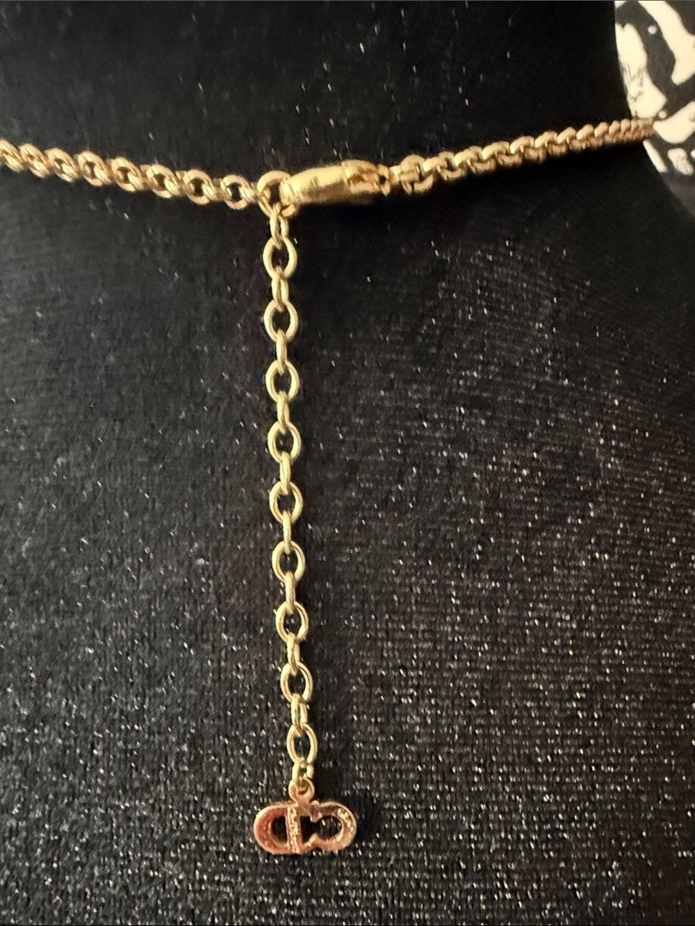 Christian Dior Germany Dolphin Necklace Vintage Gold Tone - Picture 4 of 8